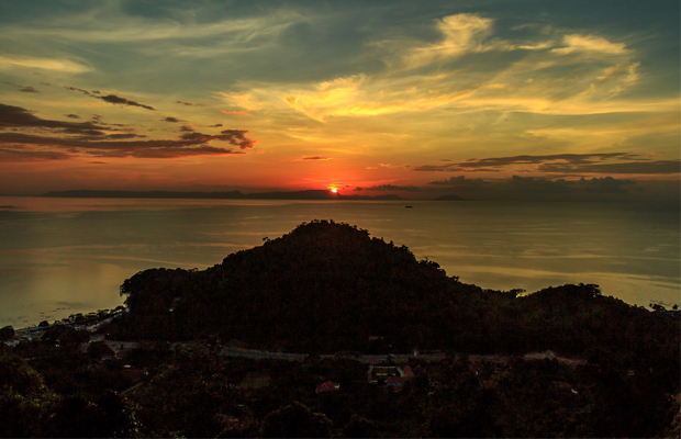 Kep National Park Sunset Mountain